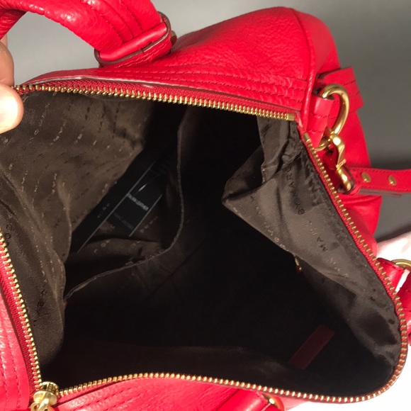 Marc by Marc Jacobs Red Leather Satchel Purse - Picture 5 of 7